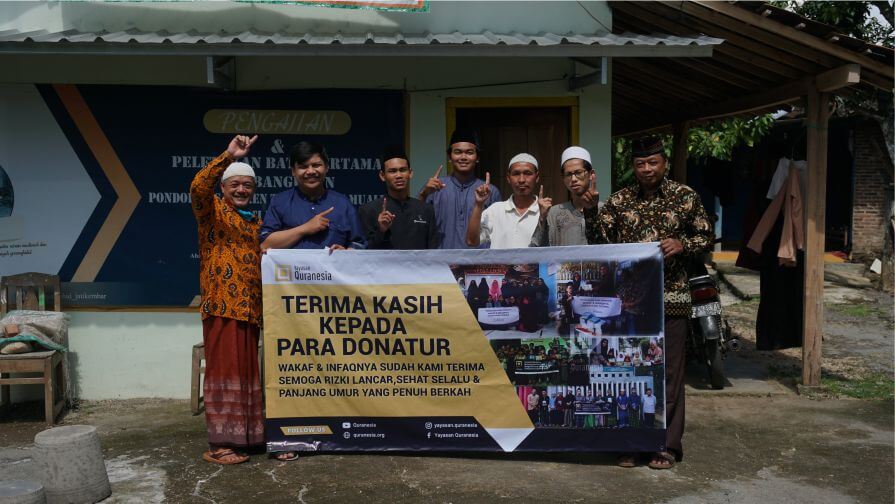 Menyalurkan Wakaf Dana Renovasi bagi para Santri Yatim Dhuafa Penghafal Qur'an