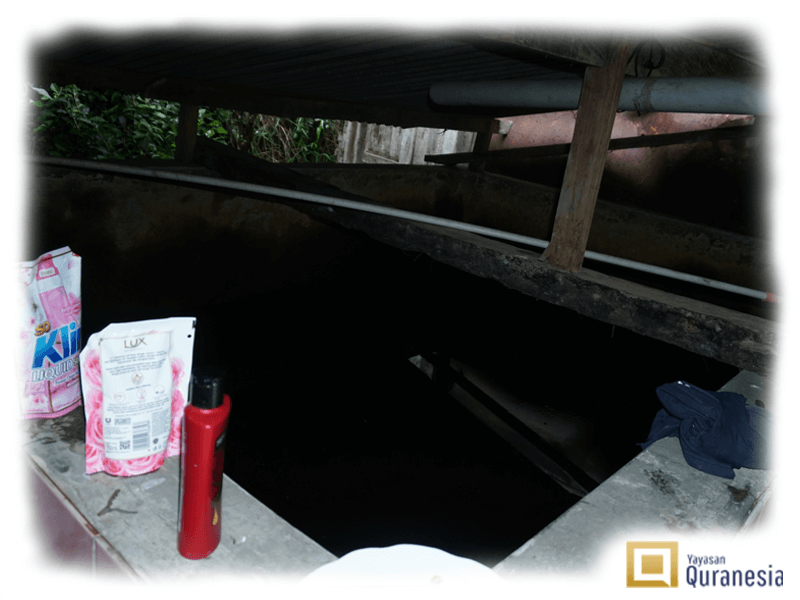 Penampungan Air Hujan Permanen yang kemudian digunakan untuk Wudhu, Mandi dan MCK